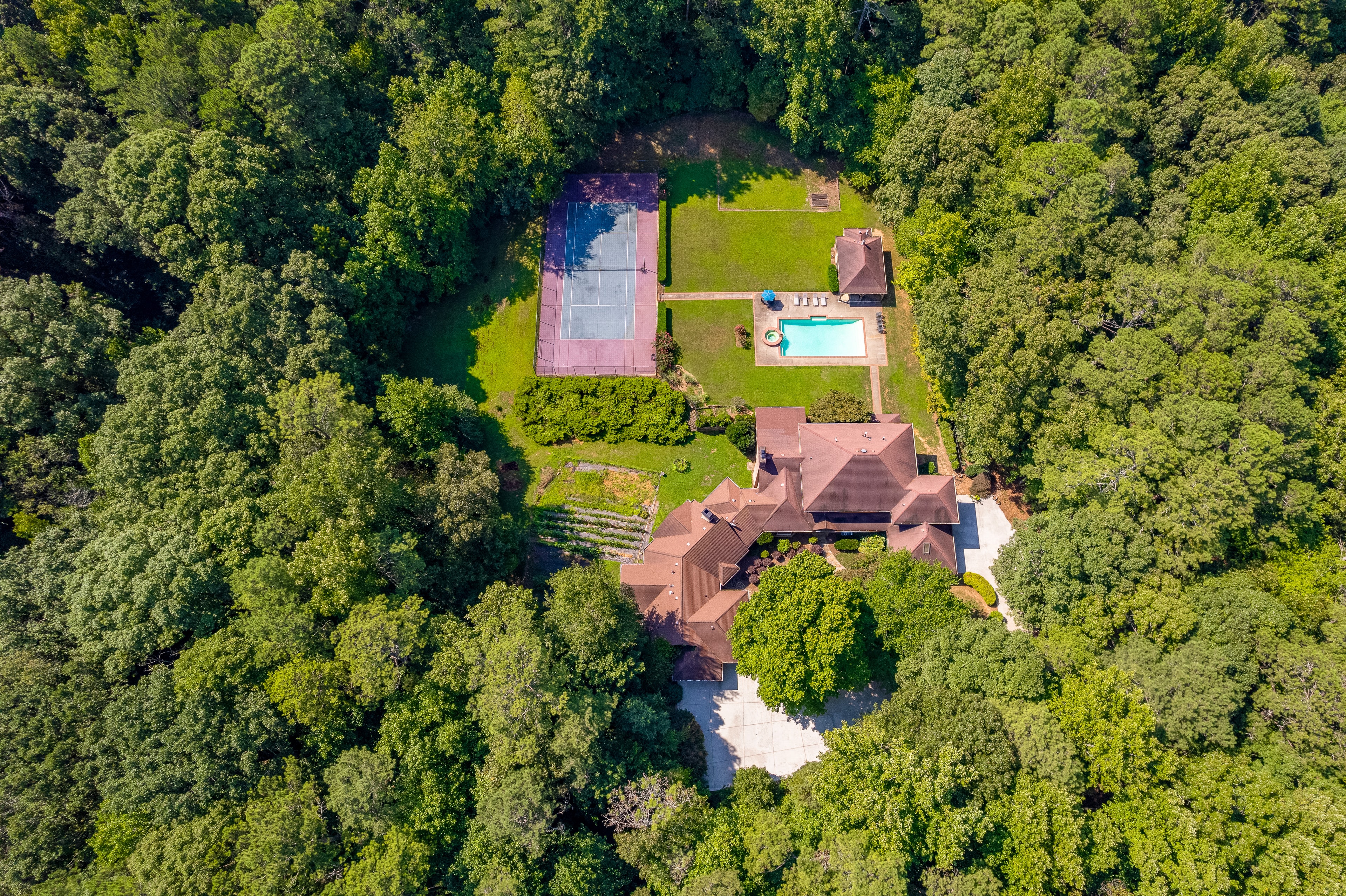 Aerial drone real estate photo — North Atlanta Metro