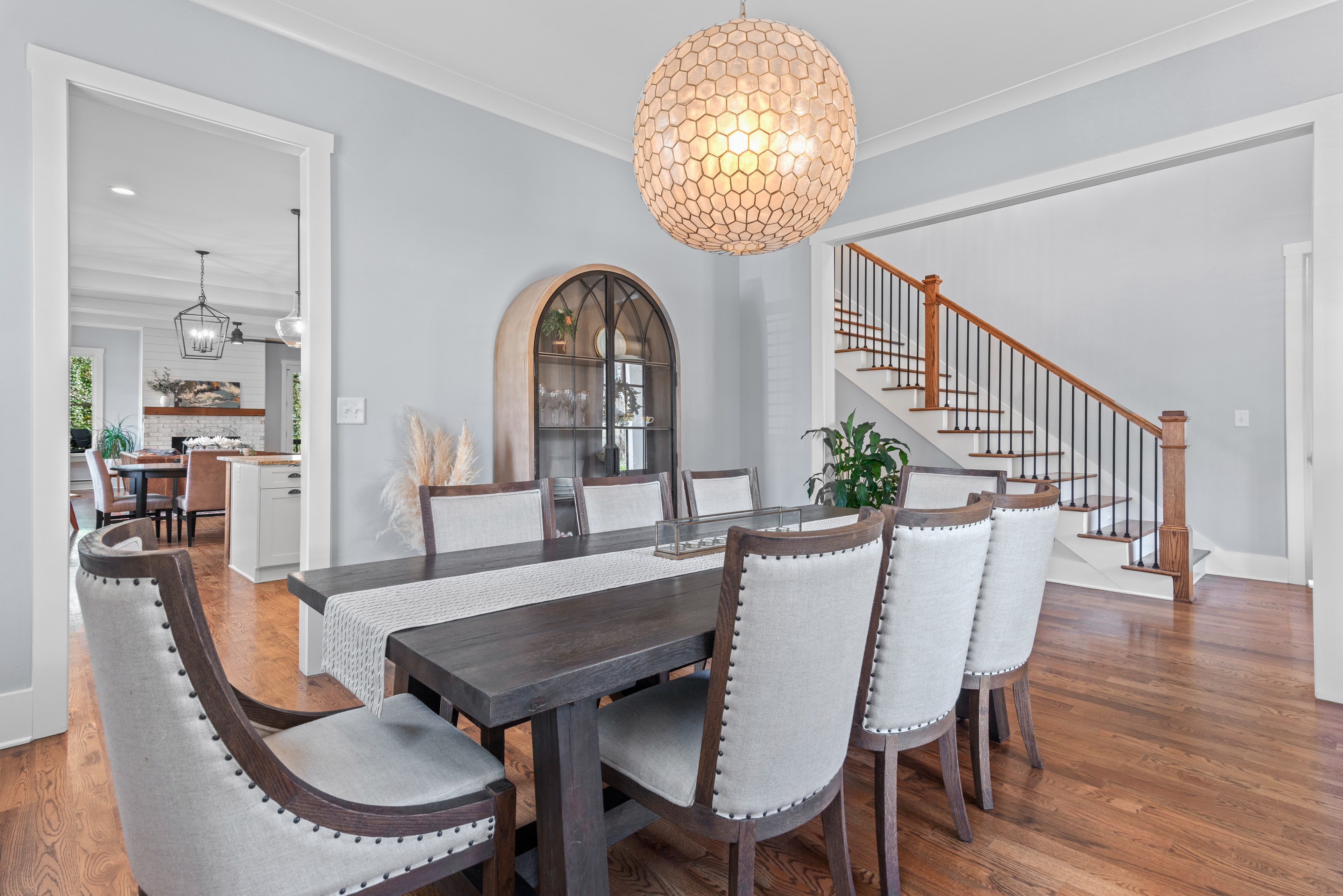 Luxury dining room interior real estate photography