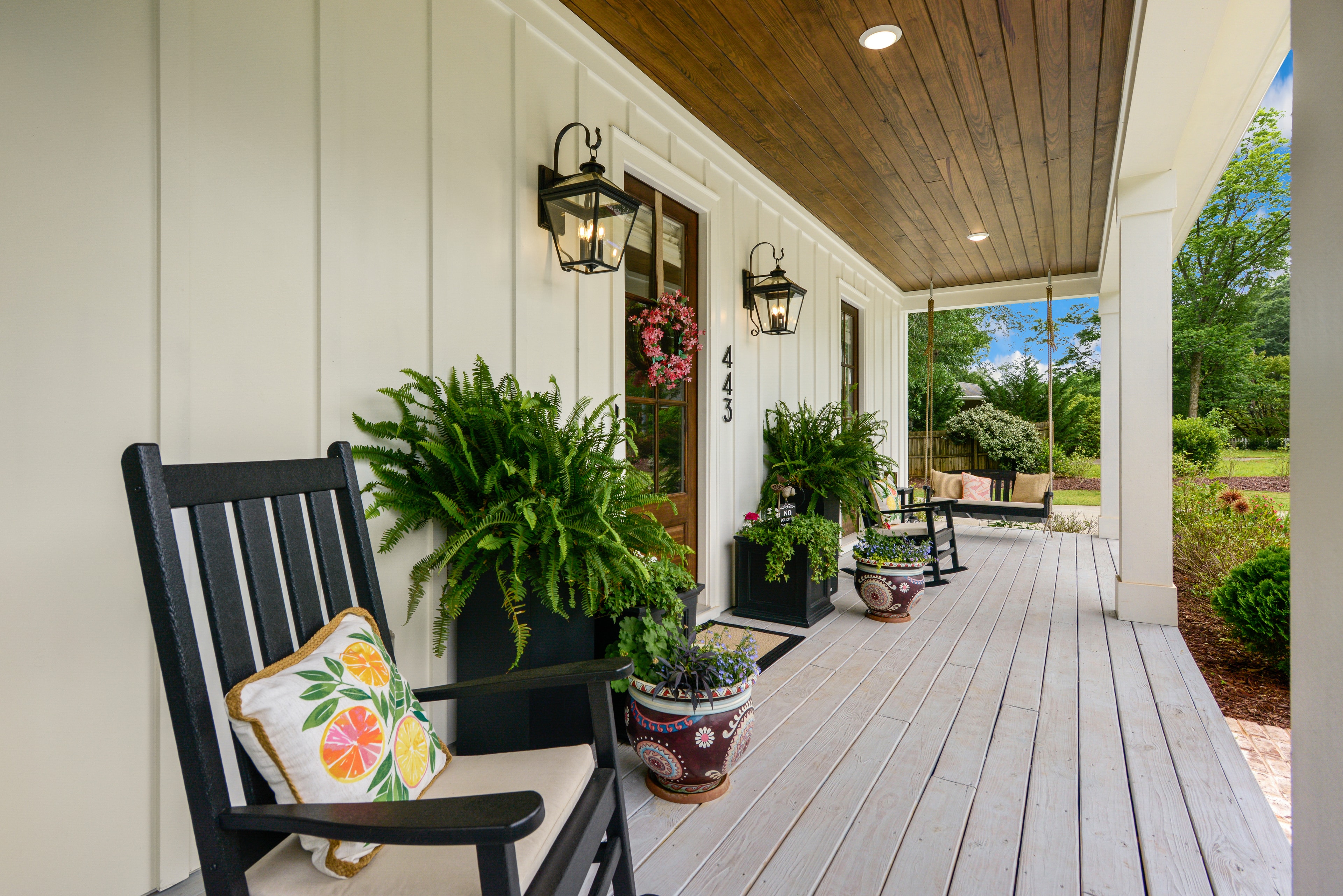 Luxury home front entry exterior