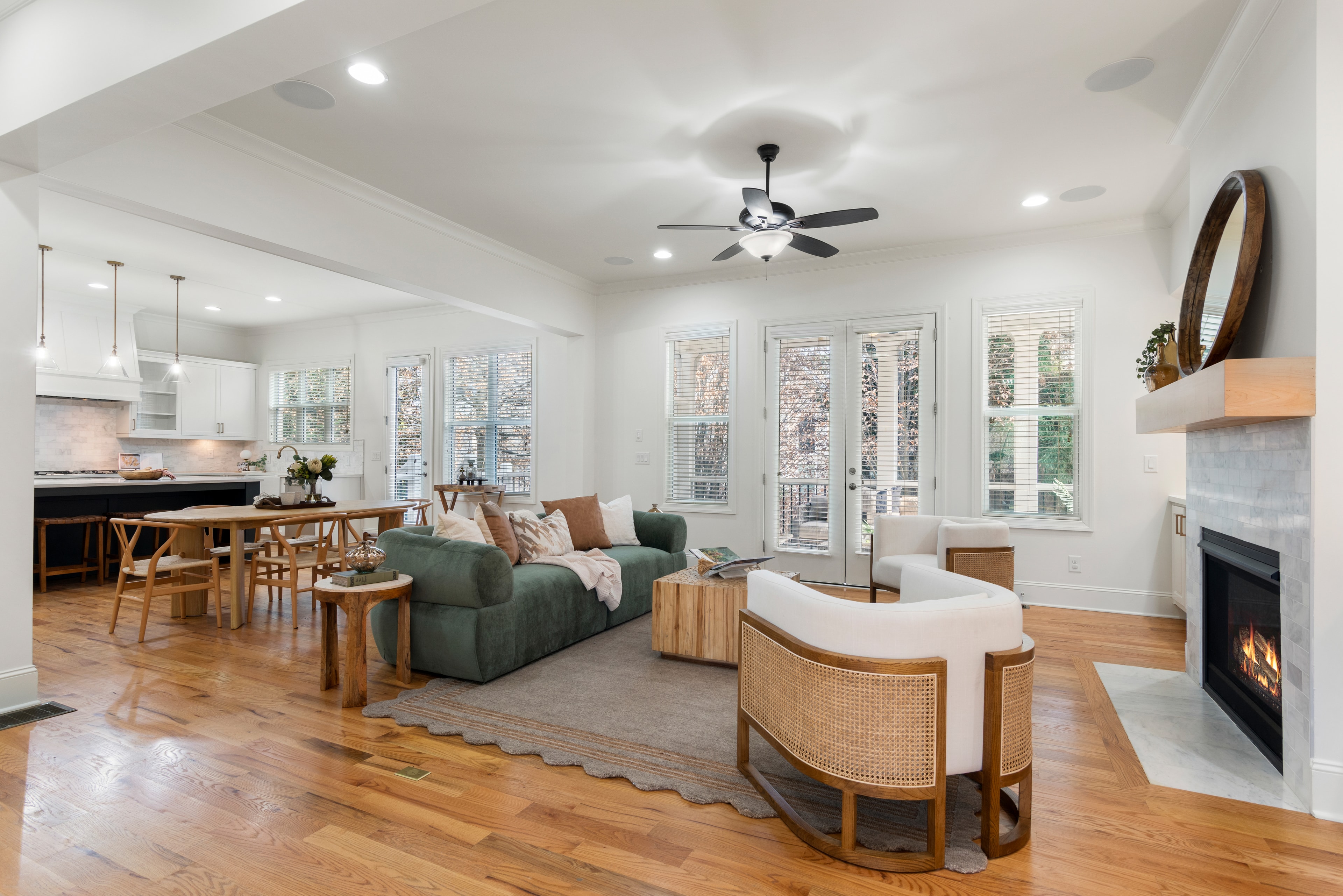 Luxury living room real estate photography — Alpharetta